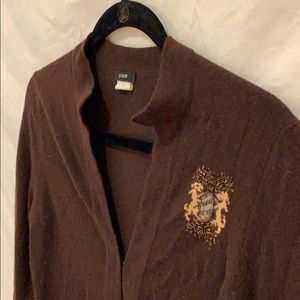 JCrew Brown Wool/Cashmere/Angora Cardigan
